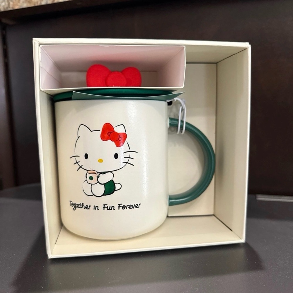 STARBUCKS HELLO KITTY CERAMIC MUG 16 FL. OZ. 2025